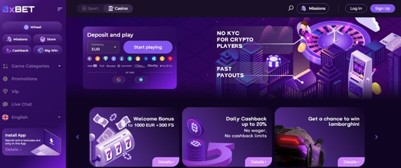 0xBET Groot spelaanbod op maat van de Nederlandse spelers