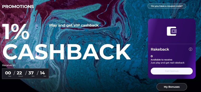 0xBet cashback en rakeback