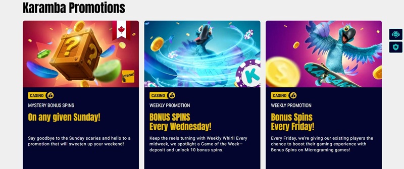 Andere bonussen bij Karamba
