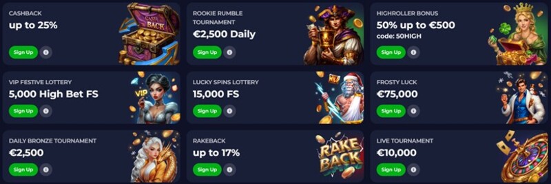 B7 Casino Andere casinopromoties