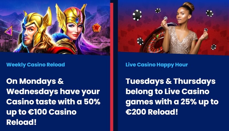 BetNFlix Casino herlaadbonussen