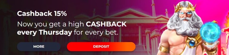 Betsomnia Cashback aanbieding