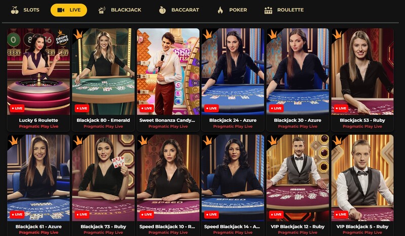 Betsomnia Live casino