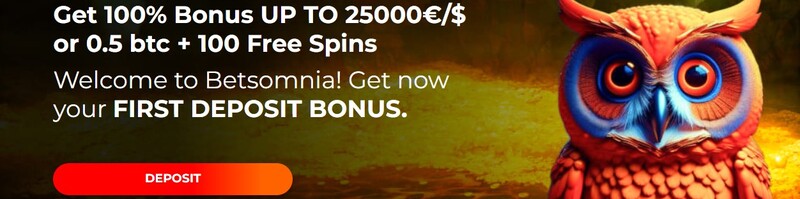 Betsomnia wellkomstbonus