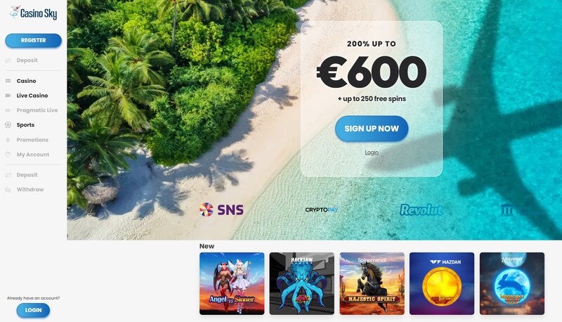 Casino Sky - nieuw sinds 2024