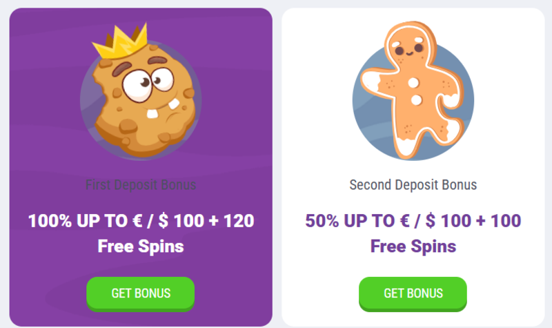Cookie Casino welkomstbonus