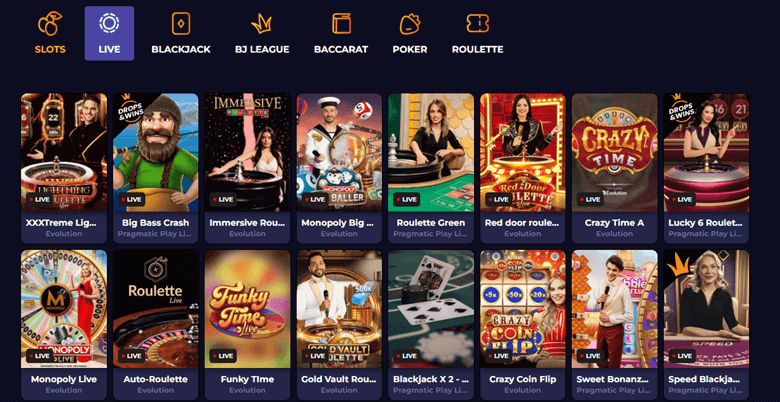 Corgislot live casino