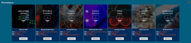 Dagelijkse promoties bij BOF Casino