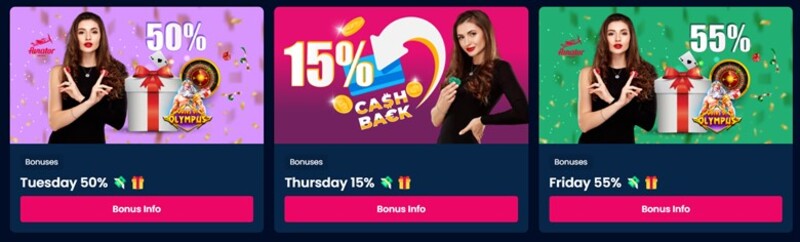 Del Oro Casino Wekelijkse stortingsbonussen