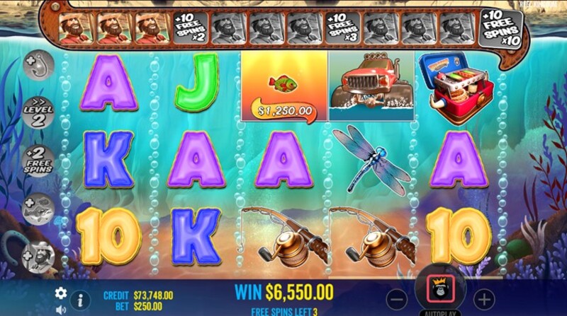 Free spins in Big Bass Splash