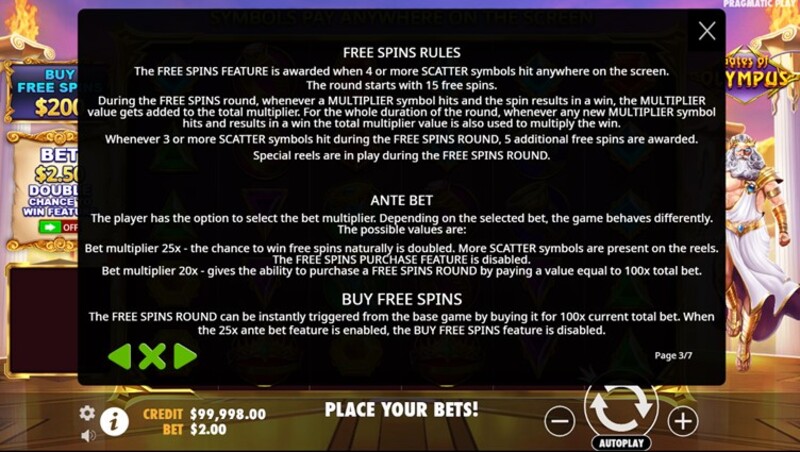 Free spins regels