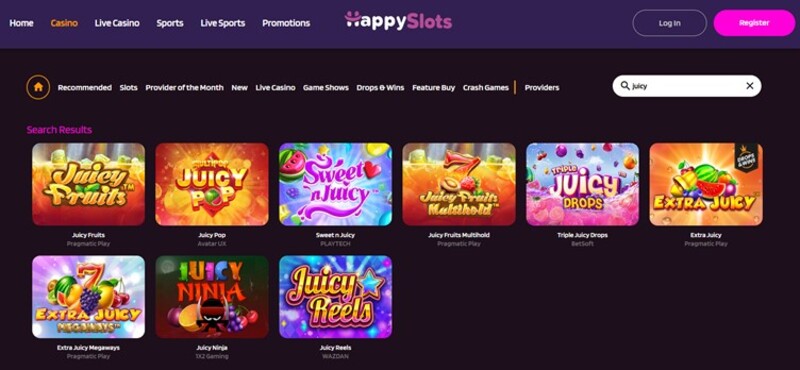 Fruit gokkasten bij HappySlots