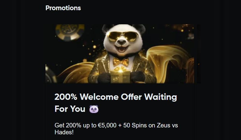 Golden Panda Welkomstbonus
