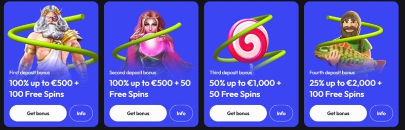 GxSpin Casino Welkomstbonus