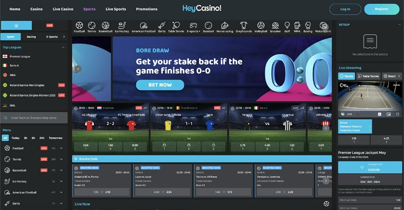 Hey Casino sport