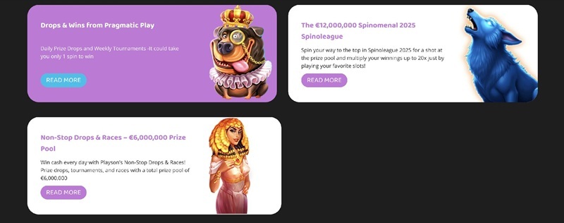 Hey casino Andere bonussen