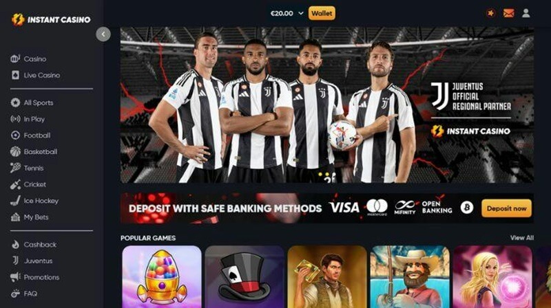 Instant Casino topkeuze aan slots