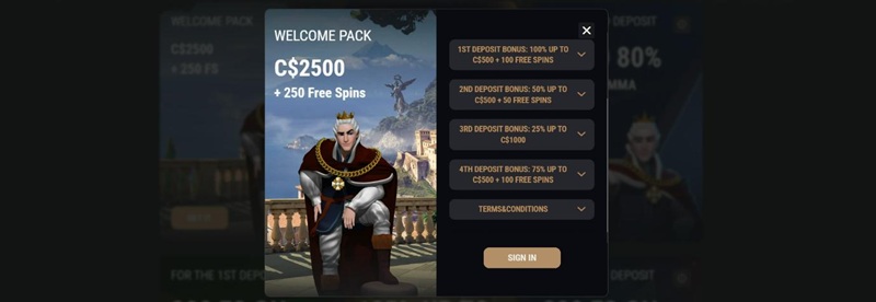King Billy casino Welkomstbonus