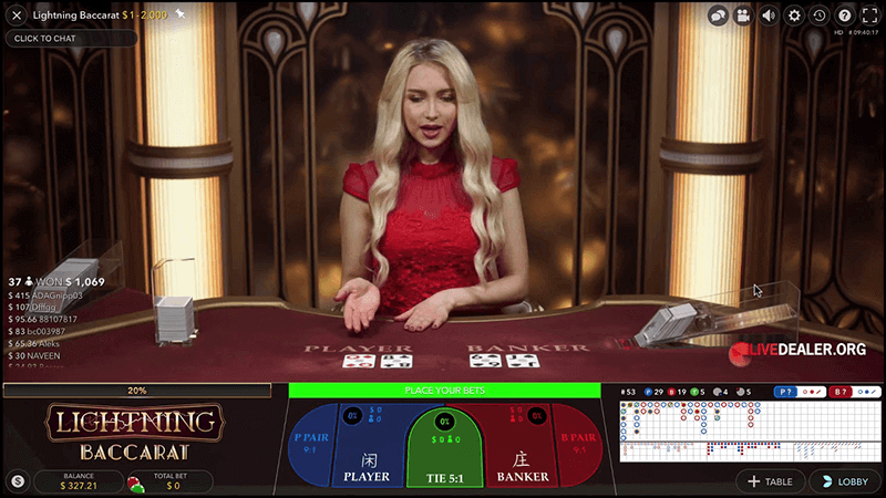 Lightning Baccarat