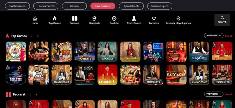 Live casino