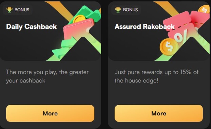 NewLucky Cashback en Rakeback