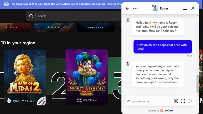 NewLucky Casino contact