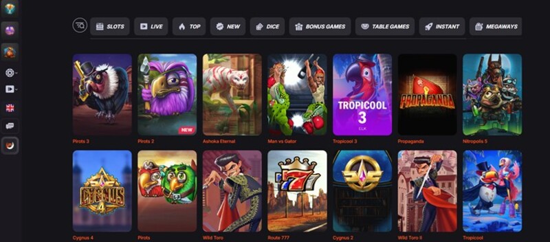 Pirots 2 bij Betsomnia