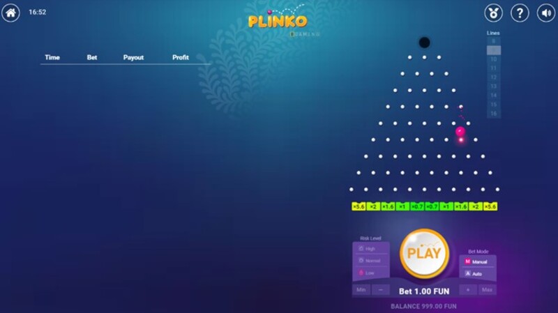 Plinko van BGaming