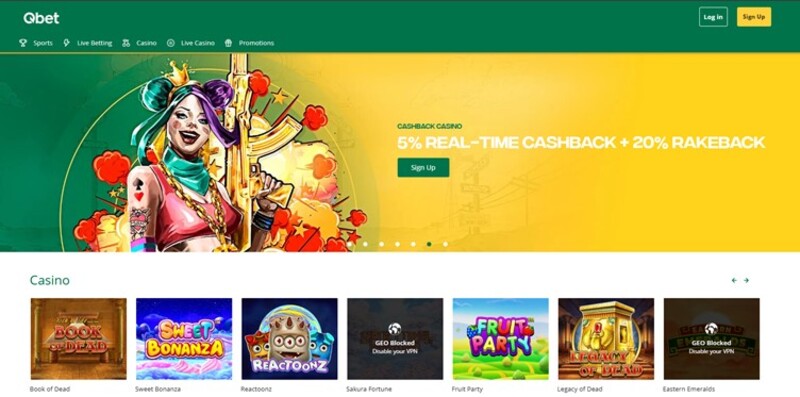 QBet Beste online casino met cashbacks