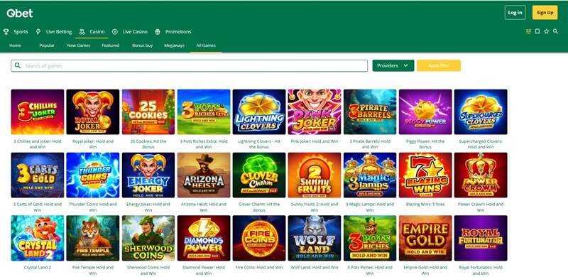 Qbet - Speel Playson slots en krijg een cashback!