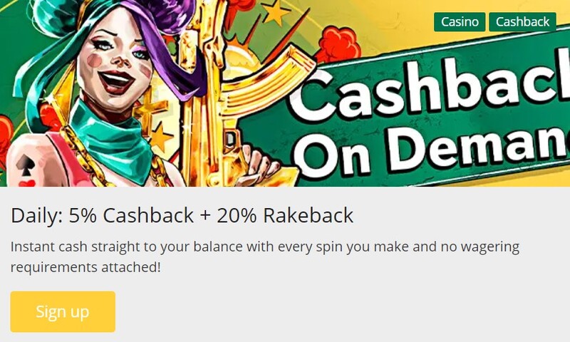 Qbet cashback en rakeback