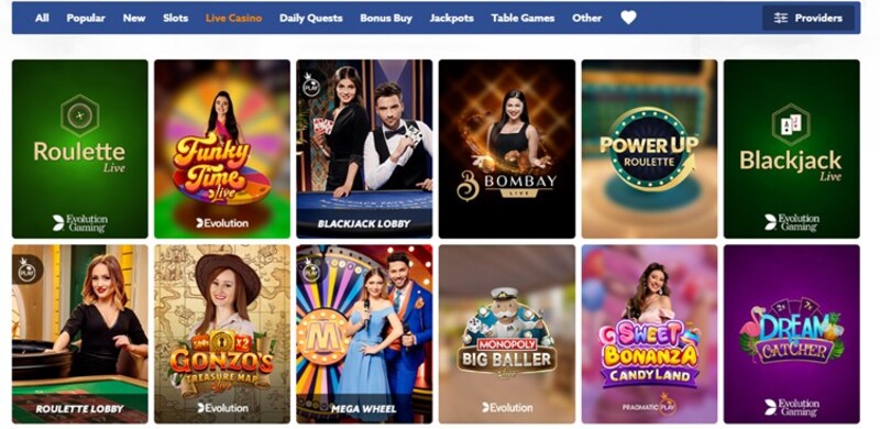 Scatters live casino