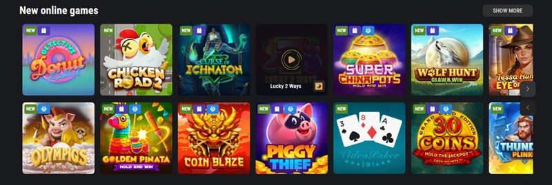 Spelaanbod bij King Billy Casino