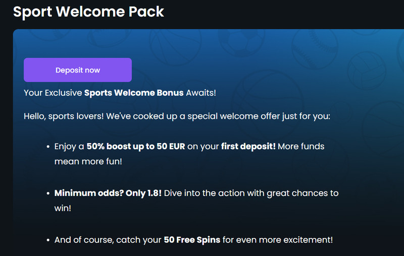 Sport Welcome Pack