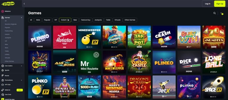 Starzino – Speel tientallen krasloten met unieke thema’s