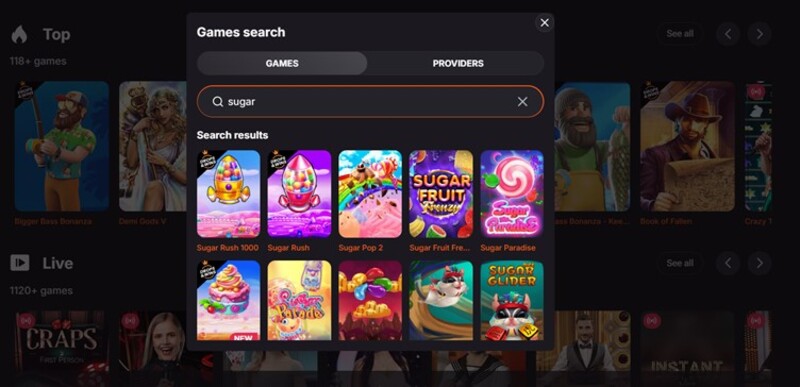 Sugar Rush bij Betsomnia