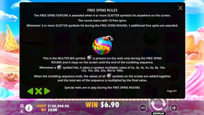 Sweet Bonanza free spins