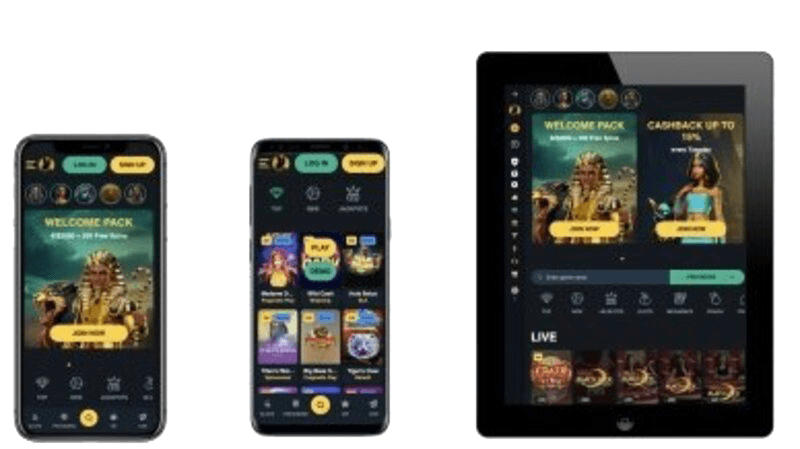 TombRiches mobiele site