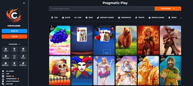 Verschillende Pragmatic Gokkasten bij Cusco Casino