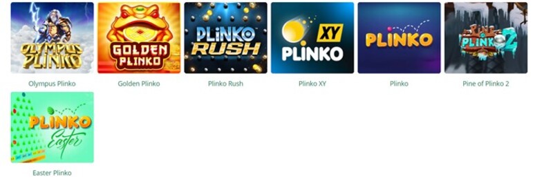 Verschillende versies van online Plinko