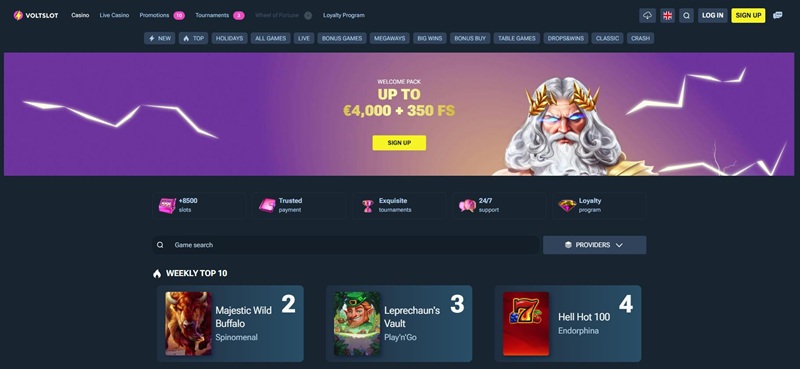 Voltslot Casino – De beste games bij dit Revolut casino