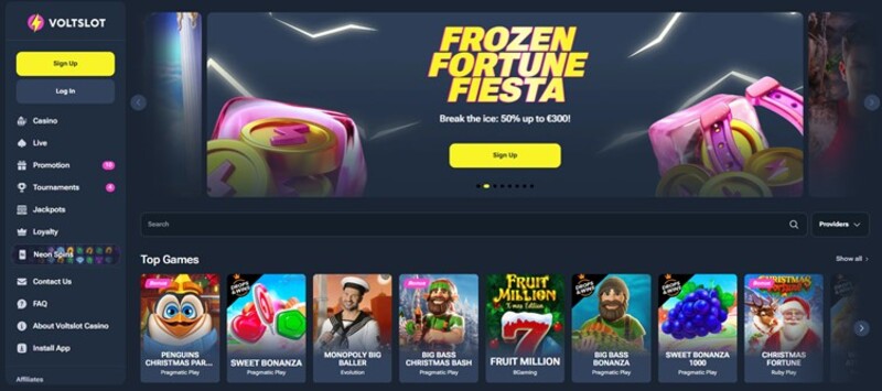 Voltslot Casino – Tot €1.000 bonus bij dit casino van Fair Gaming Software