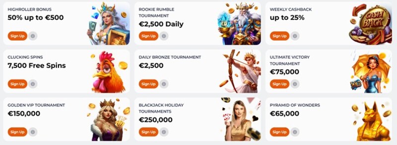 Wbetz Andere bonussen en toernooien