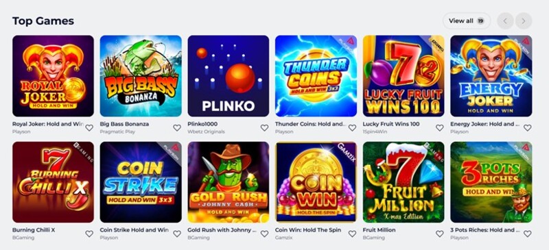 Wbetz Online Gokkasten