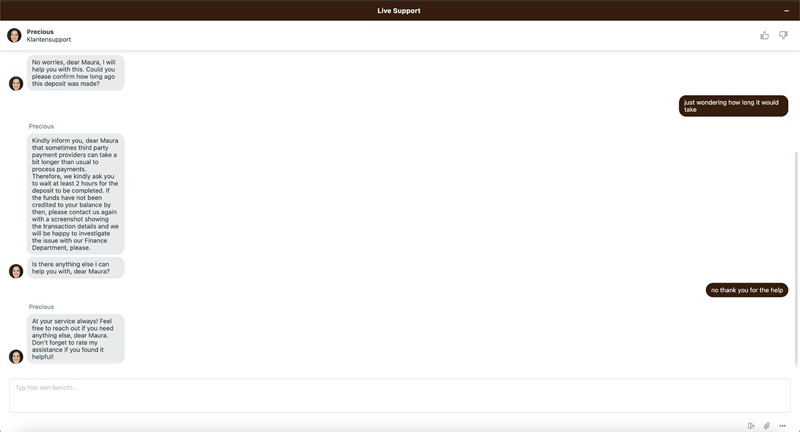 Wild Robin klantenservice