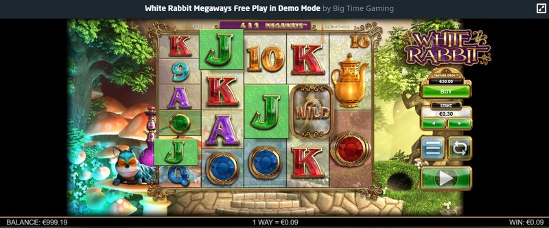 Winst op White Rabbit Megaways van Big Time Gaming